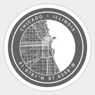 Chicago Map Sticker